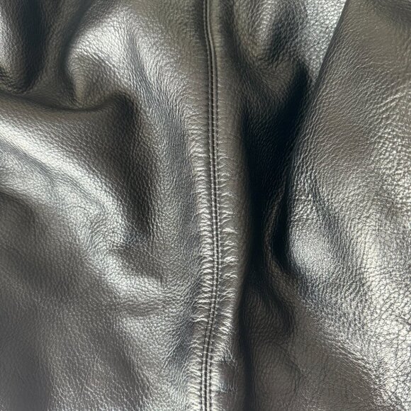 Auth Rebecca Minkoff "Old School" Black Leather Nikki Hobo w/ Blue Zipper - Picture 10 of 10